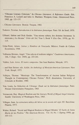 Magical realism in contemporary Chicano fiction