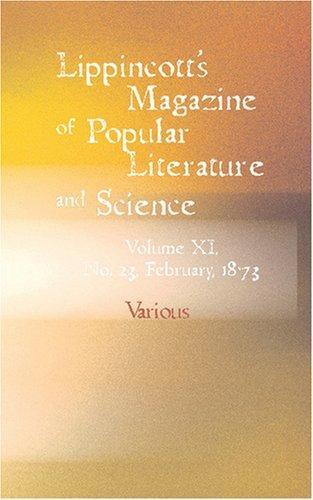 Cover of Lippincott\'s Magazine of Popular Literary Collections and Science