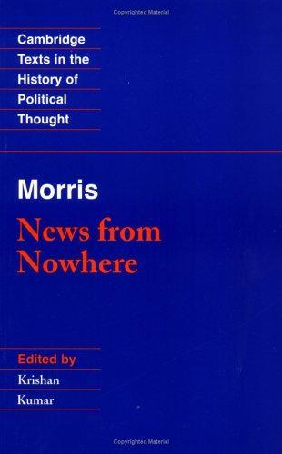 Cover of News from nowhere, or, An epoch of rest, being some chapters from a utopian romance