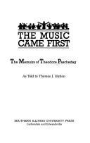 Cover of The music came first