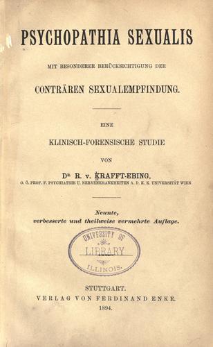 Cover of Psychopathia sexualis