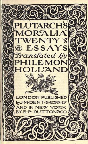 Cover of Moralia