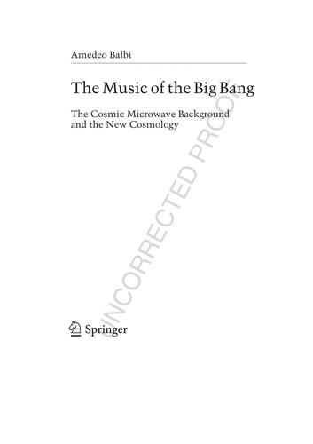 The music of the big bang
